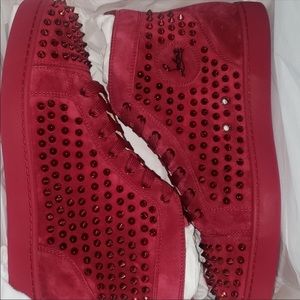 Christian Louboutin High Top spike sneakers